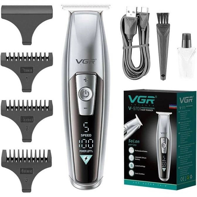 ماشین اصلاح وی جی آر مدل V-970 با تکنولوژی برش مستقیم ضد آب